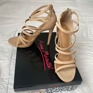 Beige Anne MIchelle Heels